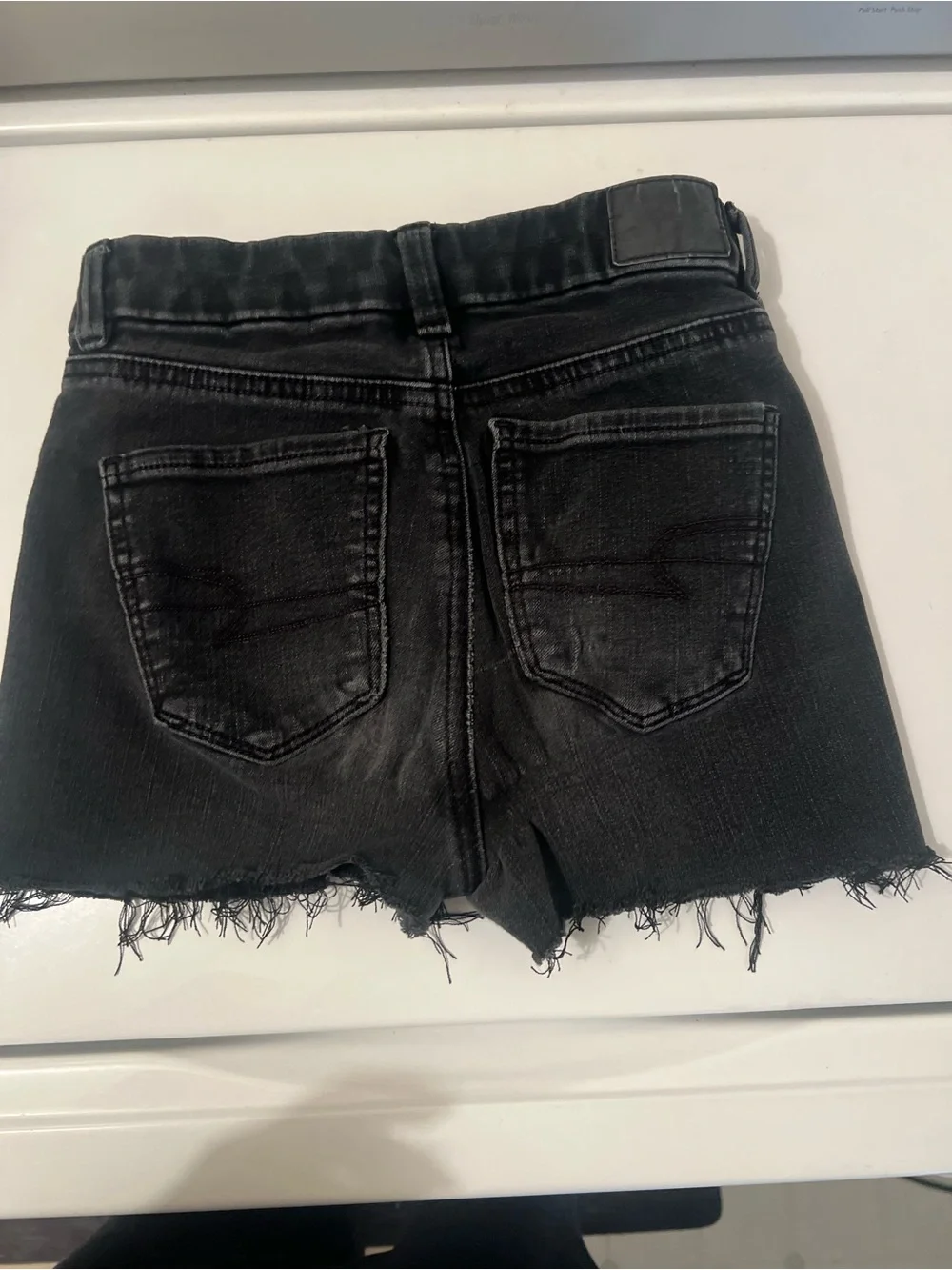 American Eagle Outfitters Black Denim Cutoff Shorts